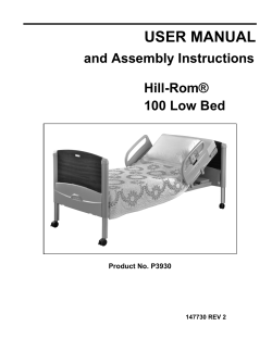 user manual - LAHospitalBeds.com