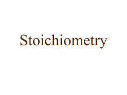 Stoichiometry PowerPoint - Conversion Factors