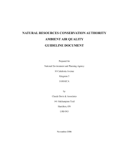 Guideline Document (for NRCA (Air Quality) Regulations 2006)