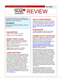 PAAB REVIEW July 2010