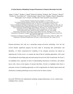 1 A Critical Review of Modeling Transport Phenomena in Polymer