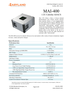 MAI-400 Datasheet - Maryland Aerospace, Inc.