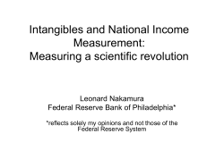 Investing in Intangibles: Is one trillion dollars