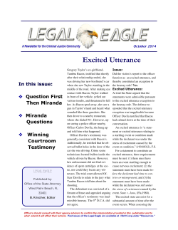 Excited Utterance