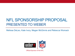 League Sponsorship Proposal for Weber Grills