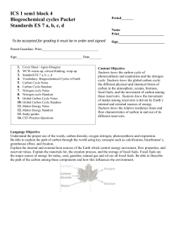 Carbon Cycle