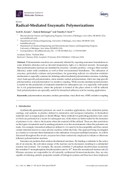 Radical-Mediated Enzymatic Polymerizations