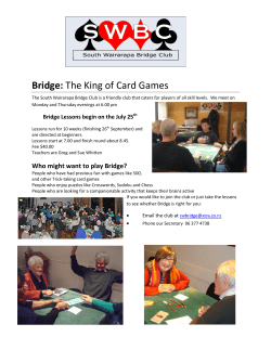 Bridge: The King of Card Games - The South Wairarapa Bridge Club