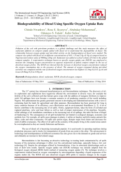Biodegradability of Diesel Using Specific Oxygen Uptake Rate