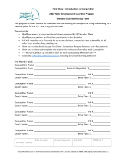 First Show - Introduction to Competition 2017 Rider Development