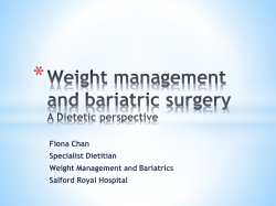 Dietary guidance for medical and surgical weight management