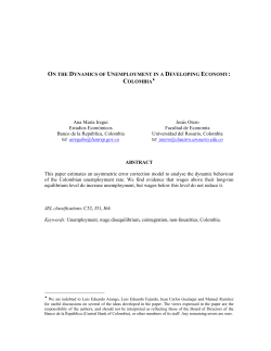 ON THE DYNAMICS OF UNEMPLOYMENT IN A DEVELOPING