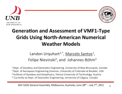 Generation and Assessment of VMF1-Type Grids using - UNB-VMF1