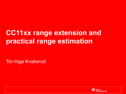 8156.CC11xx range extension and practical