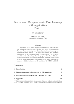 Functors and Computations in Floer homology with Applications Part II