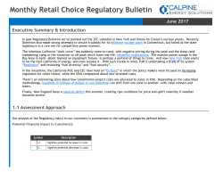 Monthly Retail Choice Regulatory Bulletin