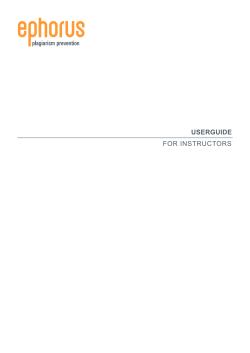 userguide for instructors