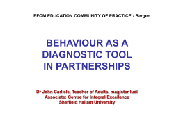 COMPETENCE - Sheffield Hallam University