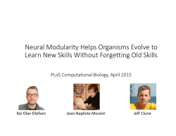 Neural Modularity Helps Organisms Evolve to Learn New