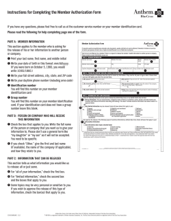 Member Authorization Form
