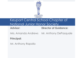 National Junior Honor Society