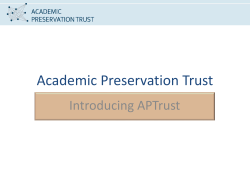 Introducing APTrust