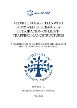 flexible solar cells with improved efficiency by integration of light