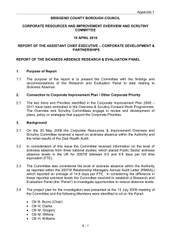 BRIDGEND COUNTY BOROUGH COUNCIL