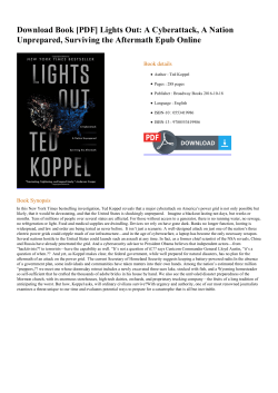 Book  Lights Out: A Cyberattack, A