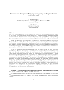 Extreme value theory in medical sciences: modeling total