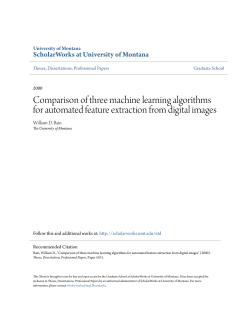 Comparison of three machine learning algorithms for automated