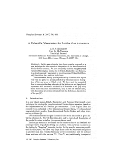 A Poiseuille Viscometer for Lattice Gas Automata