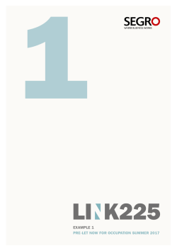 example 1 pre-let now for occupation summer 2017