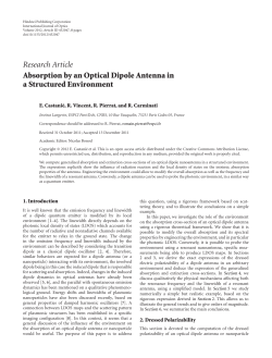 Absorption by an Optical Dipole Antenna in a