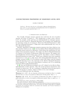 Connectedness Properties of Dimension Level Sets