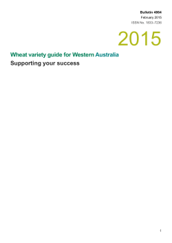 Herbicide tolerance - Department of Agriculture and Food