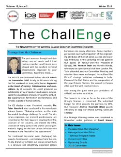 Message from the Chairman - Chartered Engineers Pacific