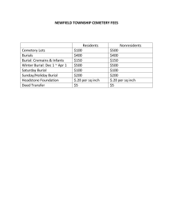 Cemetery Fees