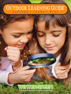 Outdoor Learning Flyer_f.indd - Wintergreen Learning Materials