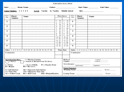 Scorekeeping Clinic
