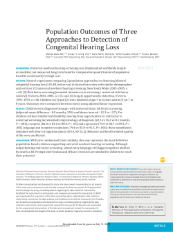 Population Outcomes of Three Approaches to Detection
