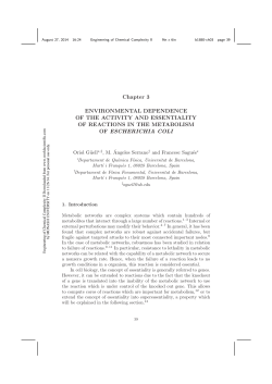 environmental dependence of the activity and essentiality of