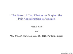 The Power of Two Choices on Graphs: the Pair