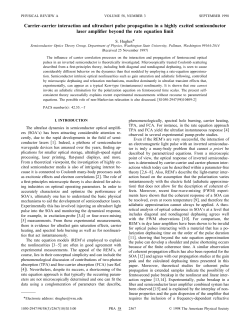 Carrier-carrier interaction and ultrashort pulse propagation in a