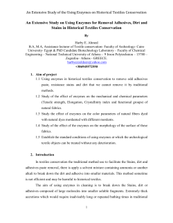 An Extensive Study of the Using Enzymes on - TEIION e