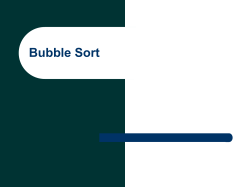 Bubble Sort