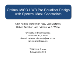 Presentation - UBC ECE - University of British Columbia