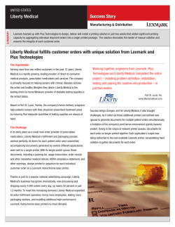 Success Story Liberty Medical Liberty Medical fulfills