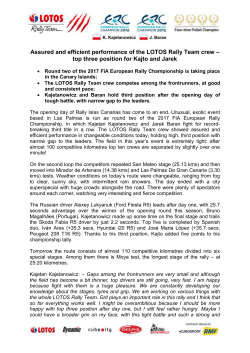 Assured and efficient performance of the LOTOS Rally