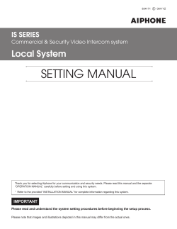 setting manual